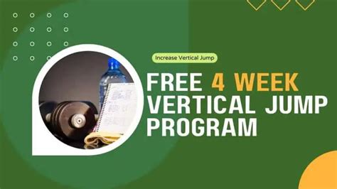 Free 4 Week Vertical Jump Program (PDF Download) .